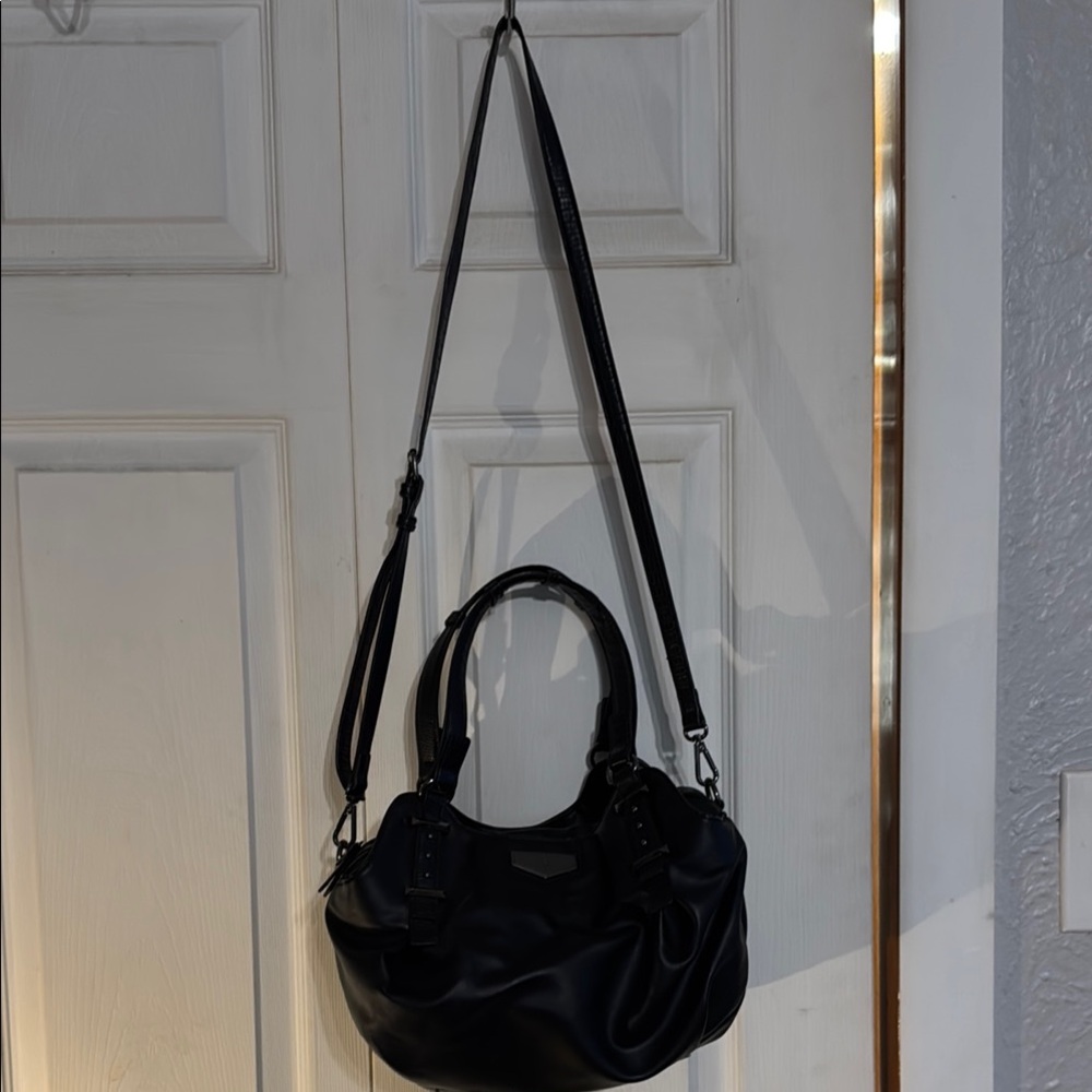 Simply Vera Vera Wang Black Hobo Bag with Adjustable Strap